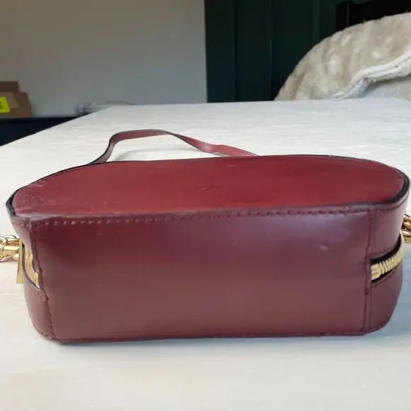 Vintage Chloe Burgundy Crossbody Bag with Gold Chain
